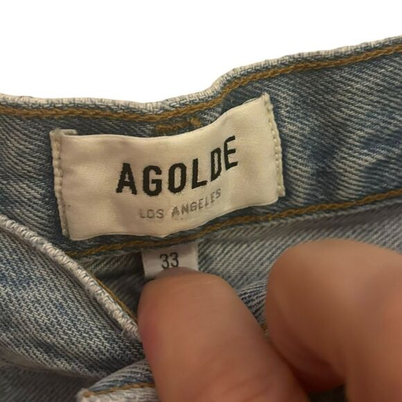 Agolde NWT Cooper Cargo Relax Straight Leg High Rise Designer Jeans in Rank 33 - Picture 10 of 14